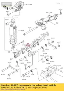 Kawasaki 390070100 arm-susp, uni trak - Il fondo