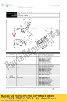 576376000P, Aprilia, aleta del tanque, Nuevo