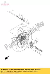 Here you can order the tire from Yamaha, with part number 941171500900: