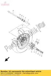 yamaha 941171500900 tire - Bottom side