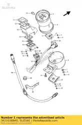 Qui puoi ordinare tachimetro da Suzuki , con numero parte 3411038B40: