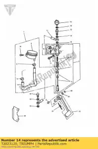 triumph T2023120 switch rear brake - Bottom side