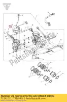 T1241071, Triumph, membrana ?rubowa triumph america carbs america efi bonneville & bonneville t100 carbs bonneville & bonneville t100 efi bonneville efi > 380776 bonneville from vin 380777 & se bonneville from vin 380777/ se bonneville t100 efi scrambler carb scrambler efi sp, Nowy