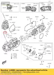 Here you can order the crankcase,rh kvf300ccf from Kawasaki, with part number 14080Y005: