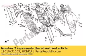 Honda 19010KJ1003 radiator comp. - Onderkant