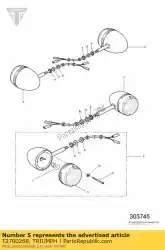 lens van Triumph, met onderdeel nummer T2700268, bestel je hier online: