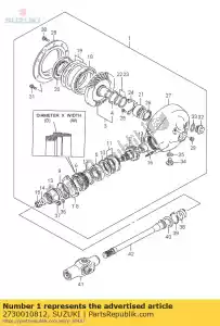 suzuki 2730010812 gear & case set - Bottom side