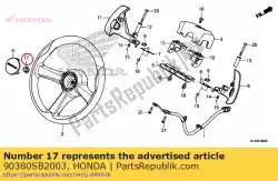 Tutaj możesz zamówić nakr? Tka samozabezpieczaj? Ca (ohashi) od Honda , z numerem części 90380SB2003: