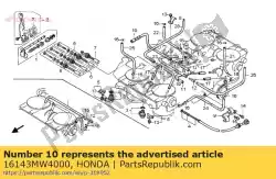 Aqui você pode pedir o tubo em Honda , com o número da peça 16143MW4000: