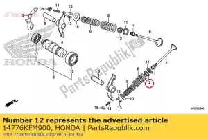 Honda 14776KFM900 sede, mola da válvula - Lado inferior