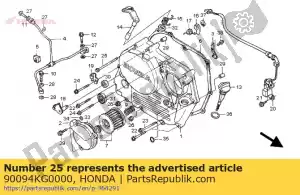 Honda 90094KG0000 boulon, flg.soc, 6x60 - La partie au fond