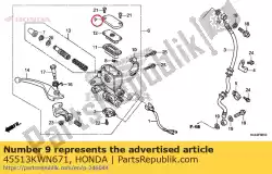 dop, hoofdcilinder van Honda, met onderdeel nummer 45513KWN671, bestel je hier online: