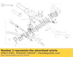 Aprilia AP8213581, Rh u-bolt, OEM: Aprilia AP8213581