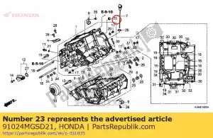 Honda 91024MGSD21 lager, naald, 12x18x12 - Onderkant