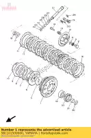 58L161500000, Yamaha, engrenage entraîné primaire comp. yamaha xj xjf 900, Nouveau