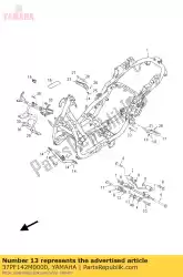 Ici, vous pouvez commander le support, radiateur auprès de Yamaha , avec le numéro de pièce 37PF142M0000: