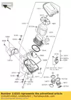 1101001446Z, Kawasaki, filtro-assy-air, f.black kawasaki kvf750 4x4 kvf650 brute force 650 4x4i 750 , Nuovo