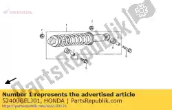 Aqui você pode pedir o almofada assy., rr. (mostrar em Honda , com o número da peça 52400GELJ01: