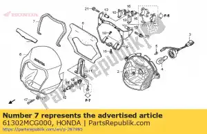 honda 61302MCG000 mat, fr. vizier - Onderkant