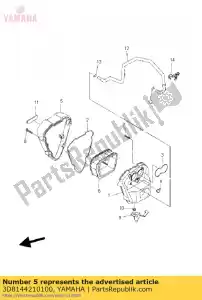 yamaha 3D8144210100 case, air cleaner 2 - Bottom side