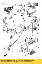 Ici, vous pouvez commander le faisceau de câbles assy auprès de Yamaha , avec le numéro de pièce 3MW825901000: