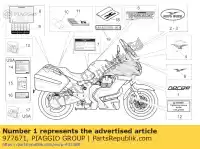 977671, Piaggio Group, décalque noir norge 1200 moto-guzzi norge 1200 2006, Nouveau