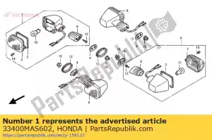 honda 33400MAS602 winker assy., r. fr. (12v - Dół