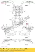 B31F178530, Yamaha, emblema 5 yamaha yfm700faph silver grizzly 700 ps auto 4wd , Novo