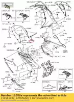 110561909, Kawasaki, suporte, radiador ex300adf kawasaki  ninja 300 2013 2014 2015 2016 2017, Novo