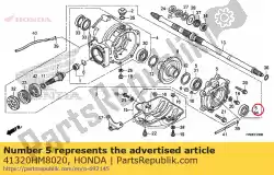 Here you can order the cover set, gear case from Honda, with part number 41320HM8020: