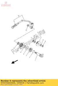 Yamaha 5HHE56660000 espaciador - Lado inferior