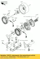 132711325, Kawasaki, plaat vn1500-h2 kawasaki vn 1500 1600 1998 1999 2000 2001 2002 2003 2004 2005 2006, Nieuw