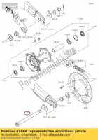 410680602, Kawasaki, As, rechts, 20x250 klx250sef kawasaki  klx 250 300 2009 2010 2011 2012 2013 2014 2015 2016 2017 2018 2019 2020 2021, Nieuw