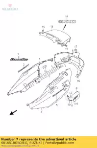 suzuki 6816510GB0JEG embleem, 