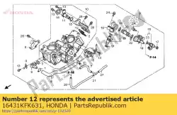 Ici, vous pouvez commander le maquette du corps, iacv auprès de Honda , avec le numéro de pièce 16431KFK631: