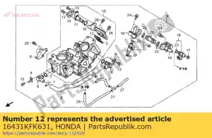 Honda 16431KFK631 maquette du corps, iacv - La partie au fond