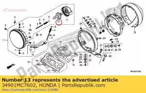 honda 34901MC7602 bombilla, faro (12v 60 / 55w) (stanley) - Lado inferior