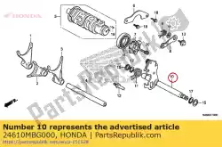 Ici, vous pouvez commander le broche comp., changement de vitesse auprès de Honda , avec le numéro de pièce 24610MBG000: