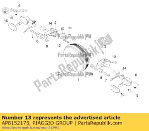 Piaggio Group AP8152175 vis à six pans creux m6x10 - La partie au fond