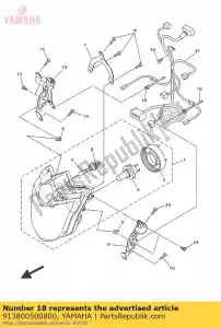 yamaha 913800500800 bout, socket - Onderkant