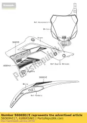 Ici, vous pouvez commander le modèle, aile rr, rh kx450fef auprès de Kawasaki , avec le numéro de pièce 560694017: