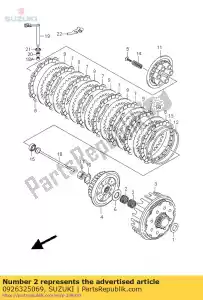 suzuki 0926325069 bearing,25x29x1 - Bottom side