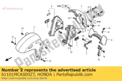 Here you can order the no description available at the moment from Honda, with part number 61101MCA000ZT: