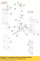 54835007300, KTM, radiator l / s '55562 husqvarna ktm  exc sx sxs xc 125 144 150 200 250 300 2008 2009 2010 2011 2012 2013 2014 2015 2016, Nieuw