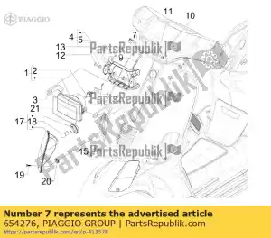 Piaggio Group 654276 componente de junção - Lado inferior