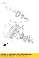 6471123H00, Suzuki, Axle,rear suzuki gsx 1300 2008 2009 2010, New