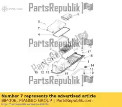 Ici, vous pouvez commander le couverture auprès de Piaggio Group , avec le numéro de pièce 884306: