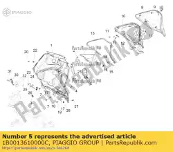 Qui puoi ordinare riquadro interno riquadro superiore destro da Piaggio Group , con numero parte 1B0013610000C: