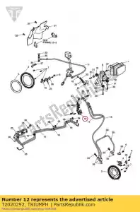 triumph T2020292 hydrauliczny blok adaptera - Dół