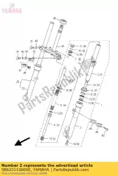 Ici, vous pouvez commander le chambre à air comp. 1 auprès de Yamaha , avec le numéro de pièce 5B6231100000: